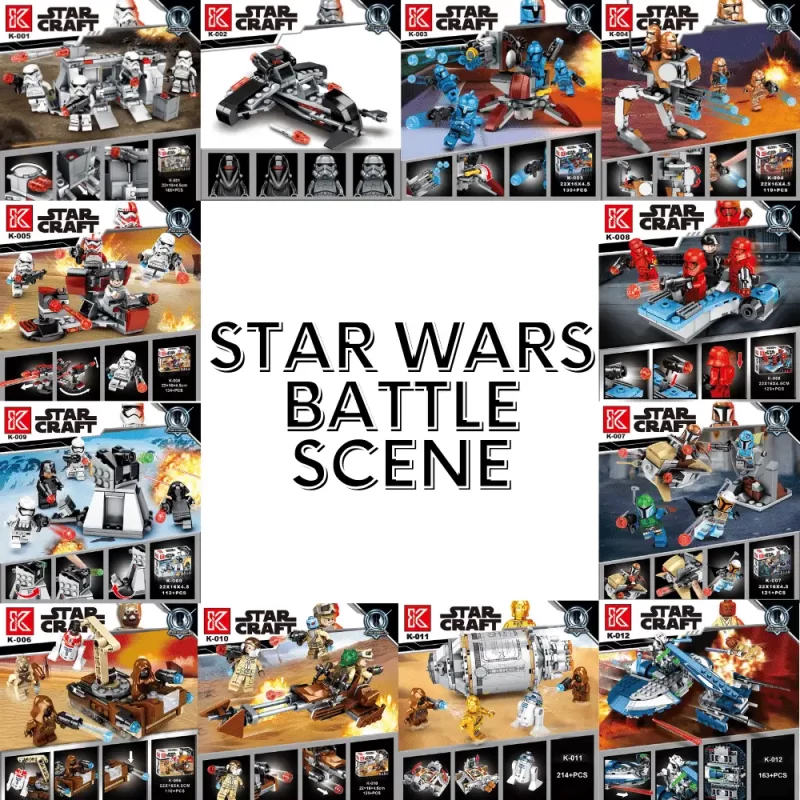 Star Wars Brick Set Battle Scene K001-K012