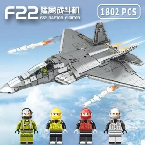 Technic Brick Set F22 Raptor Fighter MINGDI 9002